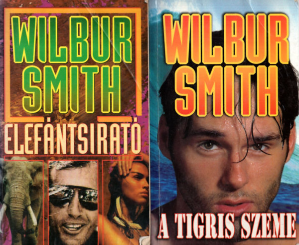 2 db Wilbur Smith k�nyv: Elef�ntsirat� + A tigris szeme.