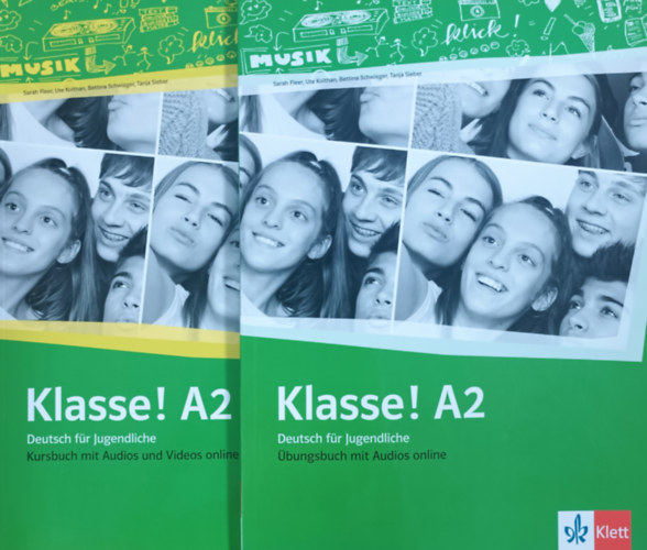 Klasse! A2 - Deutsch fr Jugendliche - Kursbuch + bungsbuch mit Audios online (2 ktet)