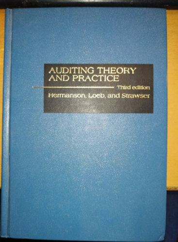 Auditing Theory and Practice - Third Edition (Richard D. Irwin, Inc.)