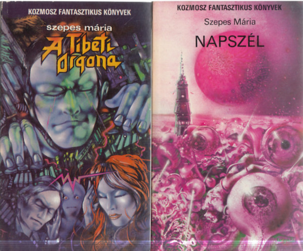 2 db Kozmosz Fantaszikus K�nyvek: A Tibeti Orgona + Napsz�l
