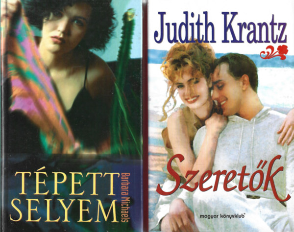 2 db knyv, Barbara Michaels: Tpett selyem, Judith Krantz: Szeretk