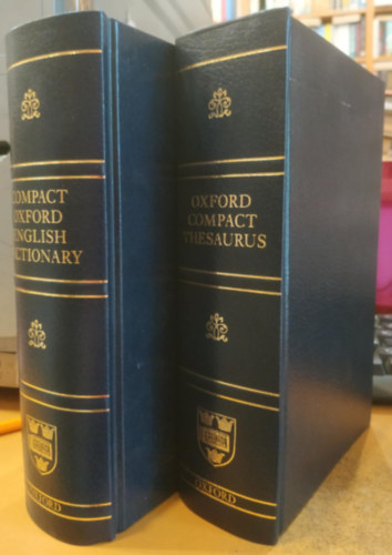 2 db Oxford Compact Thesaurus - The Compact Oxford English Dictionary of Current English (Third Edition)