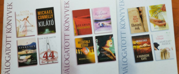 3db Reader's Digest v�logatott k�nyv:1A francia kert�sz - Kil�t� - A szeretet �ra - A 44.gyermek,2�sszeesk�v�s / Kis l�p�sek / Hivatali esk� / Az �gb�l j�tt l�ny