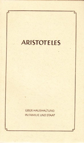ber Haushaltung in Familie und Staat