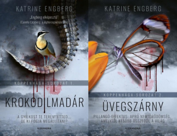 Katrine Engberg - 2 db Katrine Engberg krimi: Krokodilmadr + vegszrny (Koppenhga sorozat 1-2)