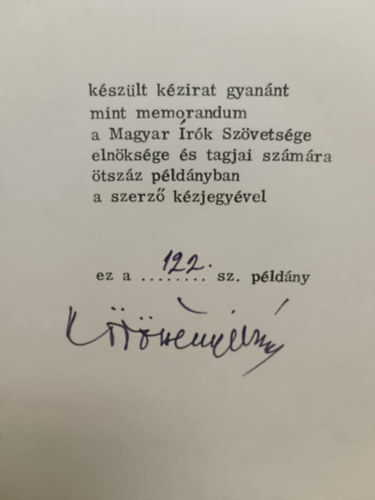 Az �nv�delemr�l- sz�mozott al��rt