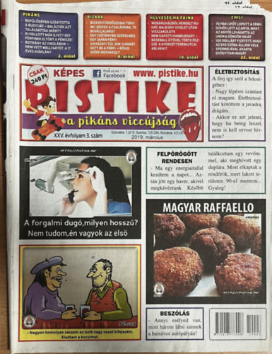 Pistike 2019. m�rcius - XXV. �vfolyam 3. sz�m