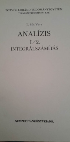 Analzis I/2. - Integrlszmts