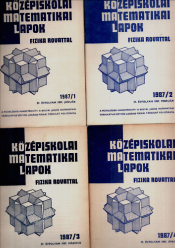 Kzpiskolai matematikai lapok fizika rovattal (1987/1-10. szm - 5. szm hinyzik.)
