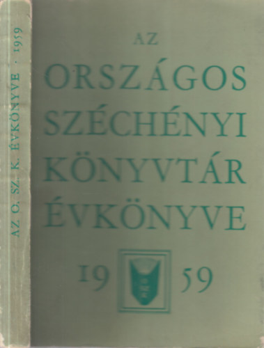 Az Orszgos Szchnyi Knyvtr vknyve 1959.