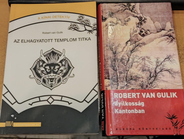 2 db Robert van Gulik: Az elhagyatott templom titka + Gyilkossg Kantonban