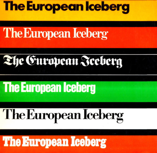 The European iceberg: Creativity in Germany and Italy today