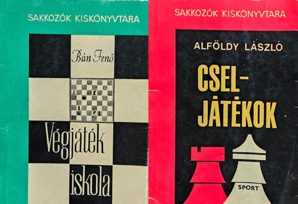 2 db k�nyv a Sakkoz�k kisk�nyvt�ra sorozatb�l : Cselj�t�kok + V�gj�t�k iskola