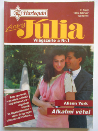 Arany jlia 1995 februr (Alkalmi vtel)