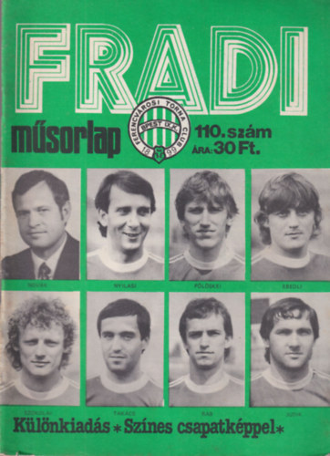 Fradi msorlap 1983. 110. szm