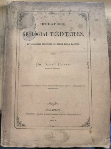 Budapest geol�giai tekintetben (1879)