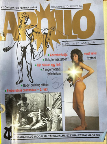 Szente P�l  (f�szerk.) - Apoll� (Az �ntudatos f�rfiak lapja) II. �vf. 4. sz�m