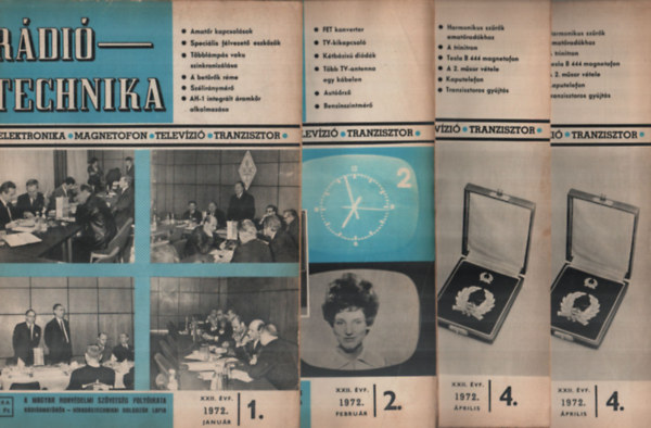 Stefanik P�l - R�di�Technika 1972. 1-12. (teljes �vfolyam sz�monk�nt)