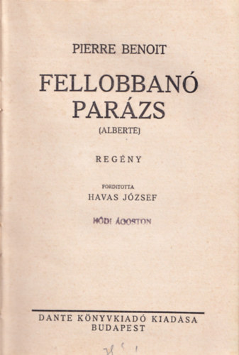 Fellobban parzs (Alberte)