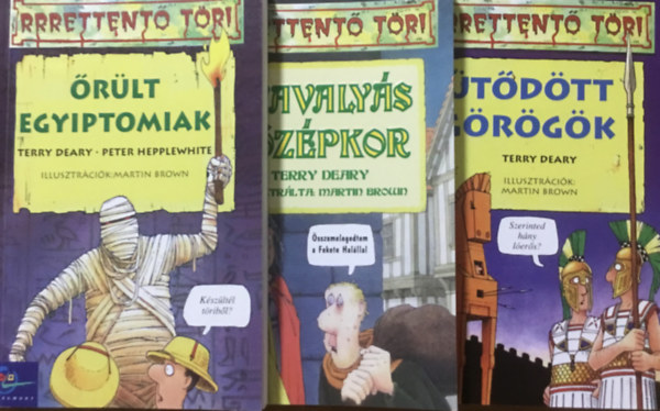 3 db Rrrettent Tri: rlt egyiptomiak + Nyavajs kzpkor + tdtt Grgk