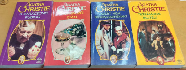 4 db Agatha Christie krimi (cmek a termklersban, sajt fot)