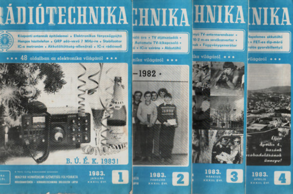 Rditechnika 1983. vfolyam. 1-12. szm. (teljes vfolyam) (egybektve)