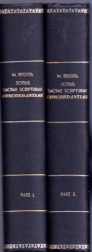 Repertorium biblicum seu totius Sacrae Scripturae concordantiae juxta vulgatae editionis exemplar I-II.