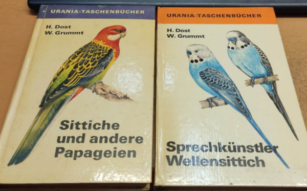 2 db Urania-Taschenbcher: Sittiche und andere Papageien + Sprechknstler Wellensittich