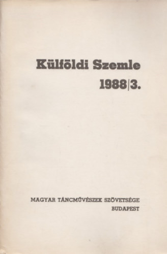 Klfldi Szemle 1988/3.