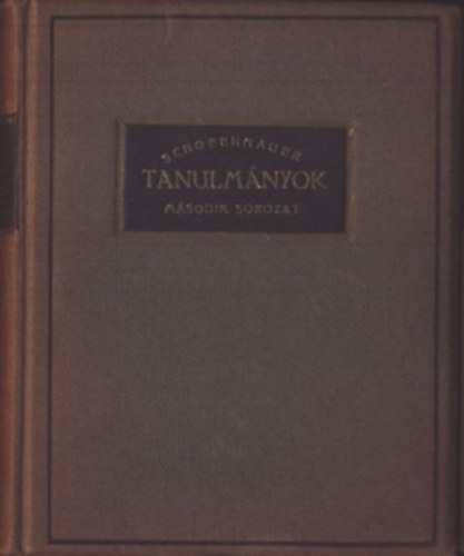 Tanulmnyok II. (Schopenhauer)