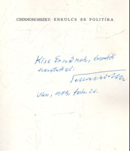 Erk�lcs �s politika- Cikkek, tanulm�nyok