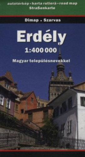 Erdly auttrkp 1:400 000 - Magyar teleplsnevekkel