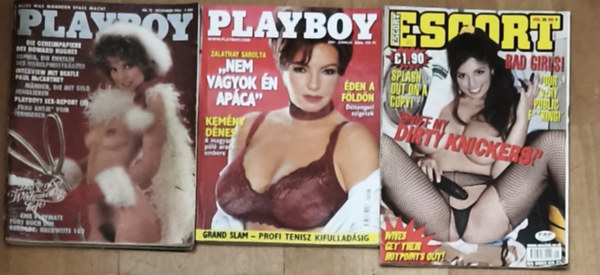 3db erotikus magazin - Escort Vol 20 No 9 (angol nyelv�), Playboy 2001. j�nius, Playboy Dezember 1984 (n�met nyelv�)