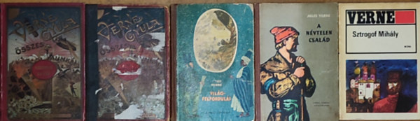 Verne Gyula  Verne Gyula (Jules Verne) - 5db Verne Gyula (Jules Verne) regny - A nvtelen csald, Tizentves kapitny, Az Antillk vilga, Sztrogof Mihly, Vilgferforduls