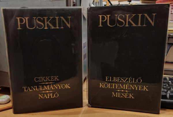 Puskin - 2 db Puskin: Cikkek/Tanulmnyok/Napl + Elbeszl kltemnyek/Mesk