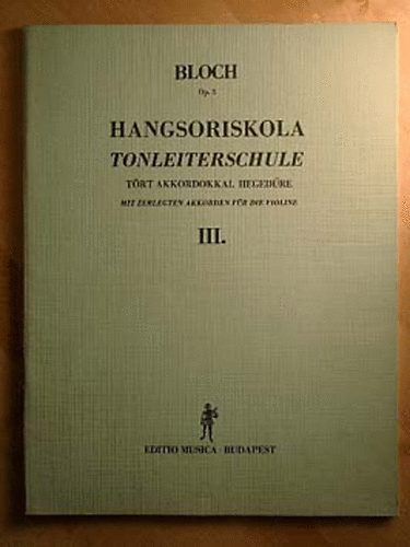 Hangsoriskola trt akkordokkal hegedre III.