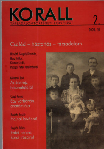 Korall - Trsadalomtrtneti folyirat 2. (2000. tl)