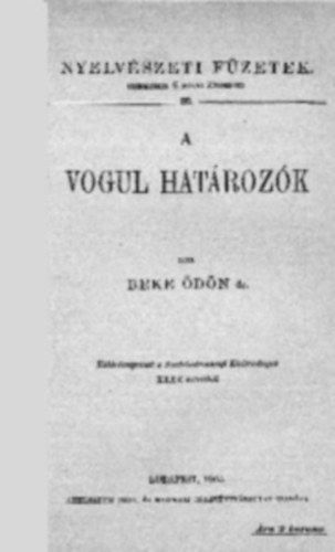 A Vogul Hatrozk