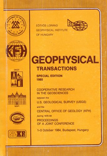 E�tv�s Lor�nd Geophysical Institute of hungary - Geophysical transactions - special edition 1985
