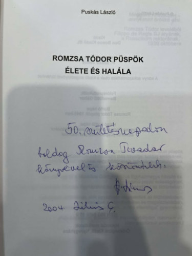 Puks Lszl - Romzsa Tdor lete s halla