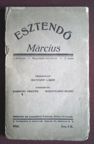 Esztend 1918 mrcius