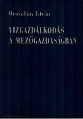 V�zgazd�lkod�s a mez�gazdas�gban