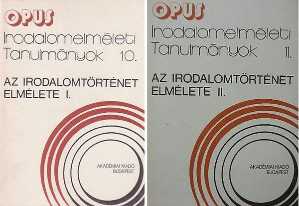 Az irodalomtrtnet elmlete I-II. (Tanulmnyok)