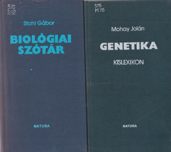 3 db orvosi knyv: Genetika kislexikon + Biolgiai sztr + kolgia kislexikon