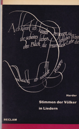 J. G. Herder - Stimmen der Vlker in Lieder