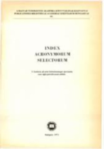 Index Acronymorum Selectorum