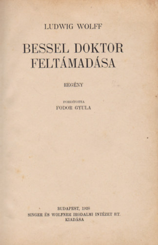 Bessel doktor feltmadsa