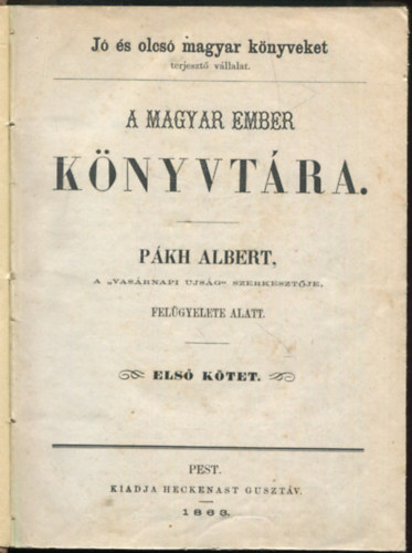 P�kh Albert - A magyar ember k�nyvt�ra I.