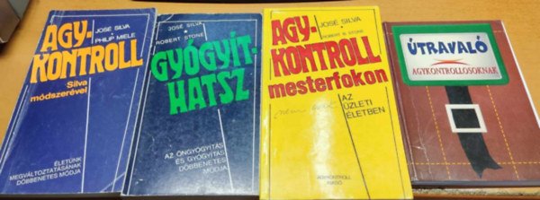 4 db Agykontroll: Agykontroll Silva m�dszer�vel; Gy�gy�thatsz; Agykontroll mesterfokon; �traval� agykontrollosoknak