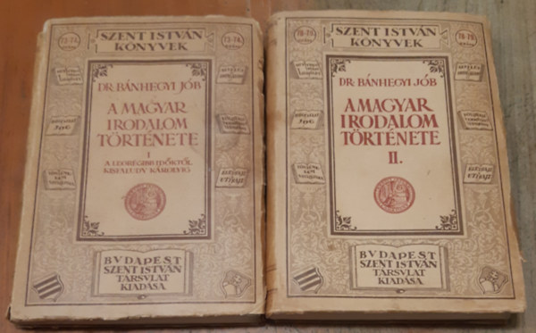 A magyar irodalom t�rt�nete I-II.